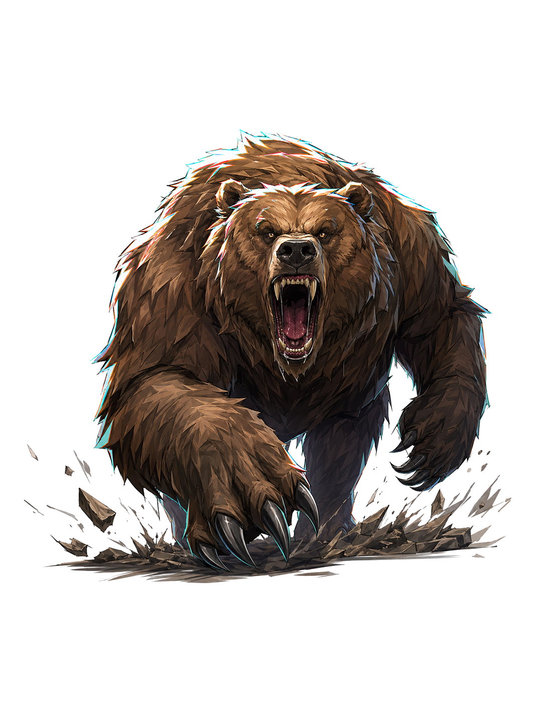 Bear warrior character, Ashborn CCG