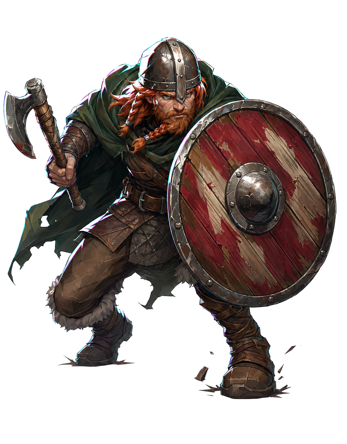 Viking raider, Ashborn CCG character card artwork