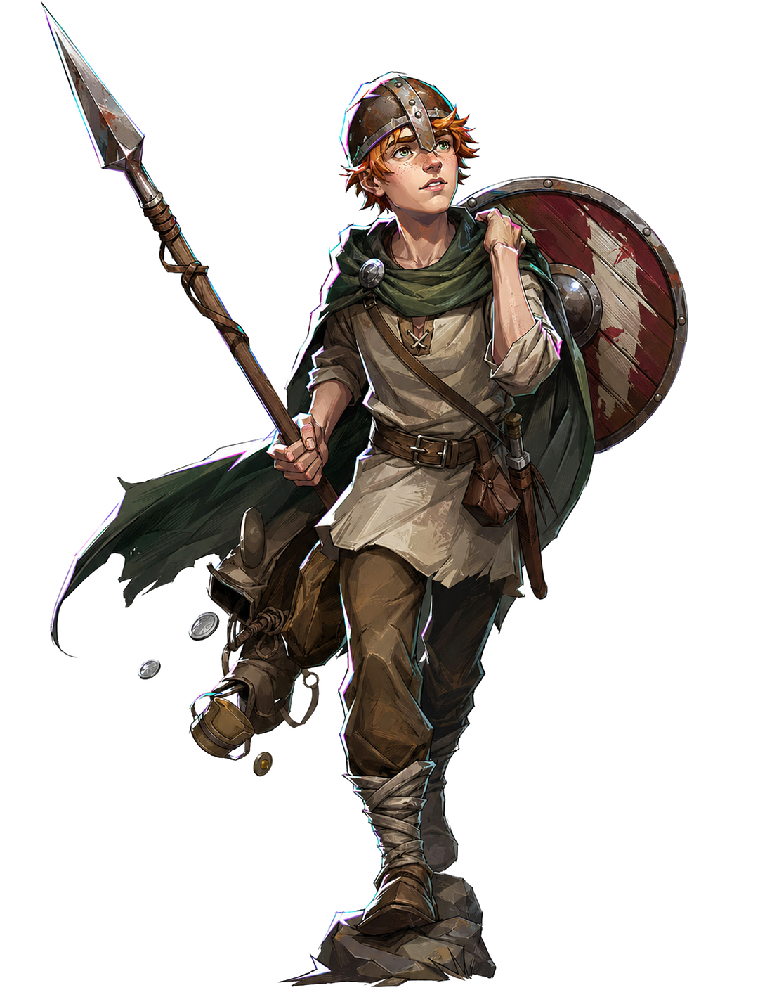 Young raider character, Ashborn CCG